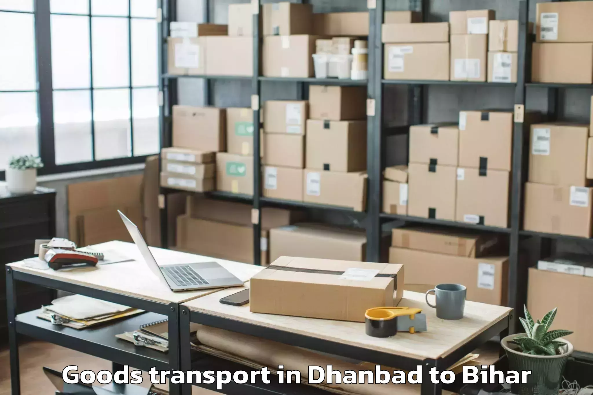 Book Dhanbad to Cheria Bariarpur Goods Transport Online